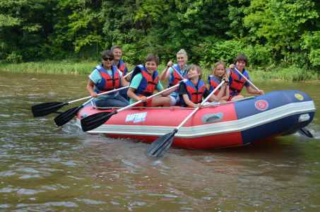 Spływy pontonowe w Bardzie